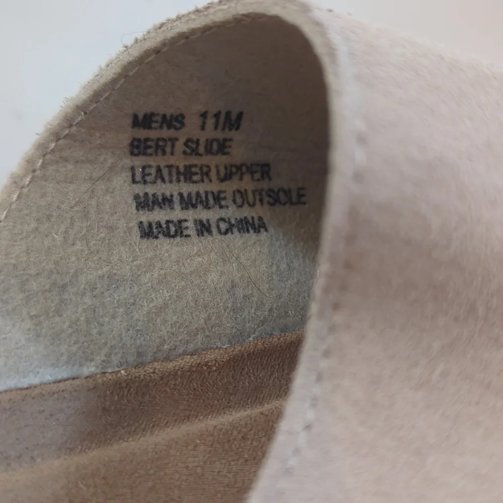 Vintage, Woodstock Stone Color Bert Slides, Sz 11